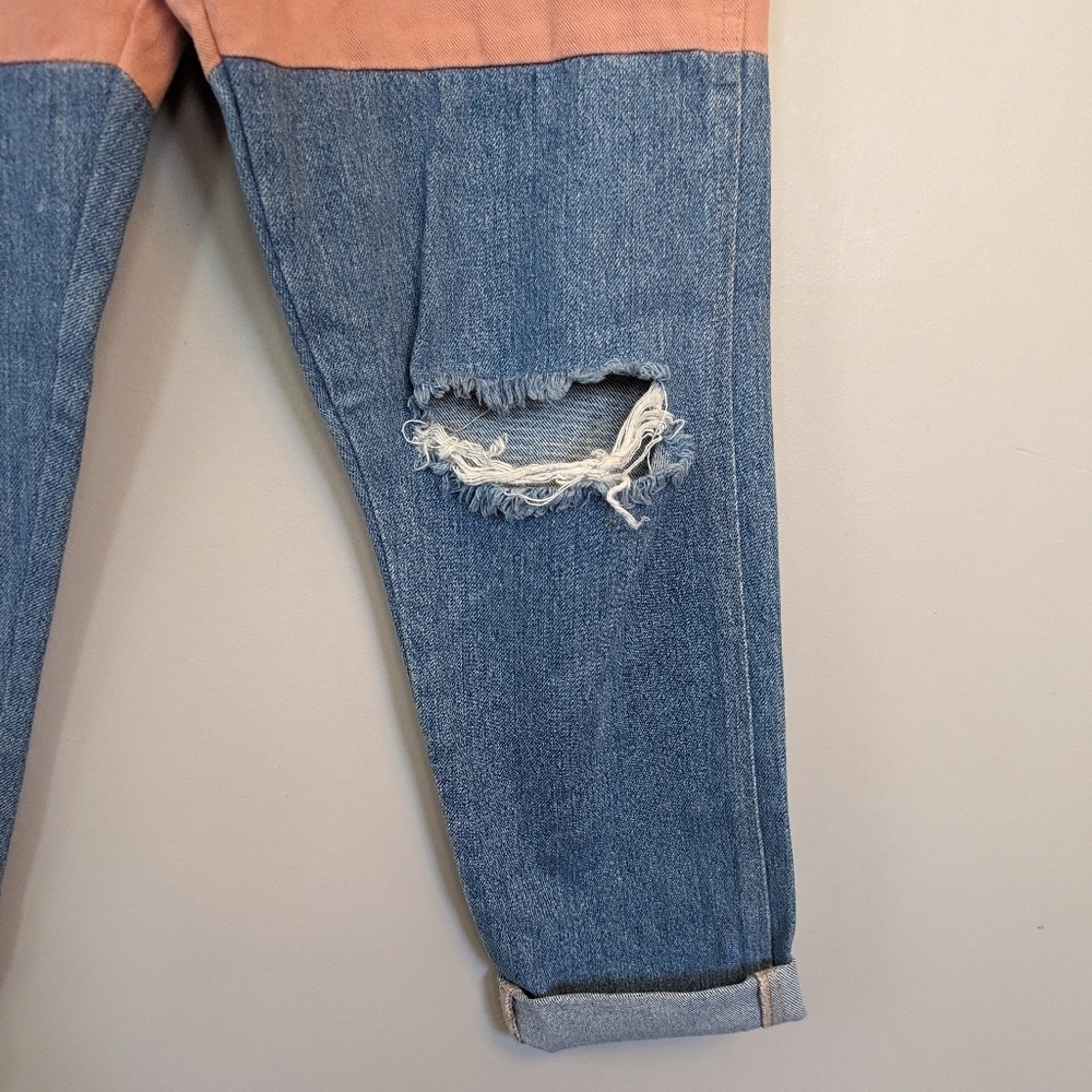 Sandrine Rose Re-Worked Patchwork Cargo Jeans - image 6